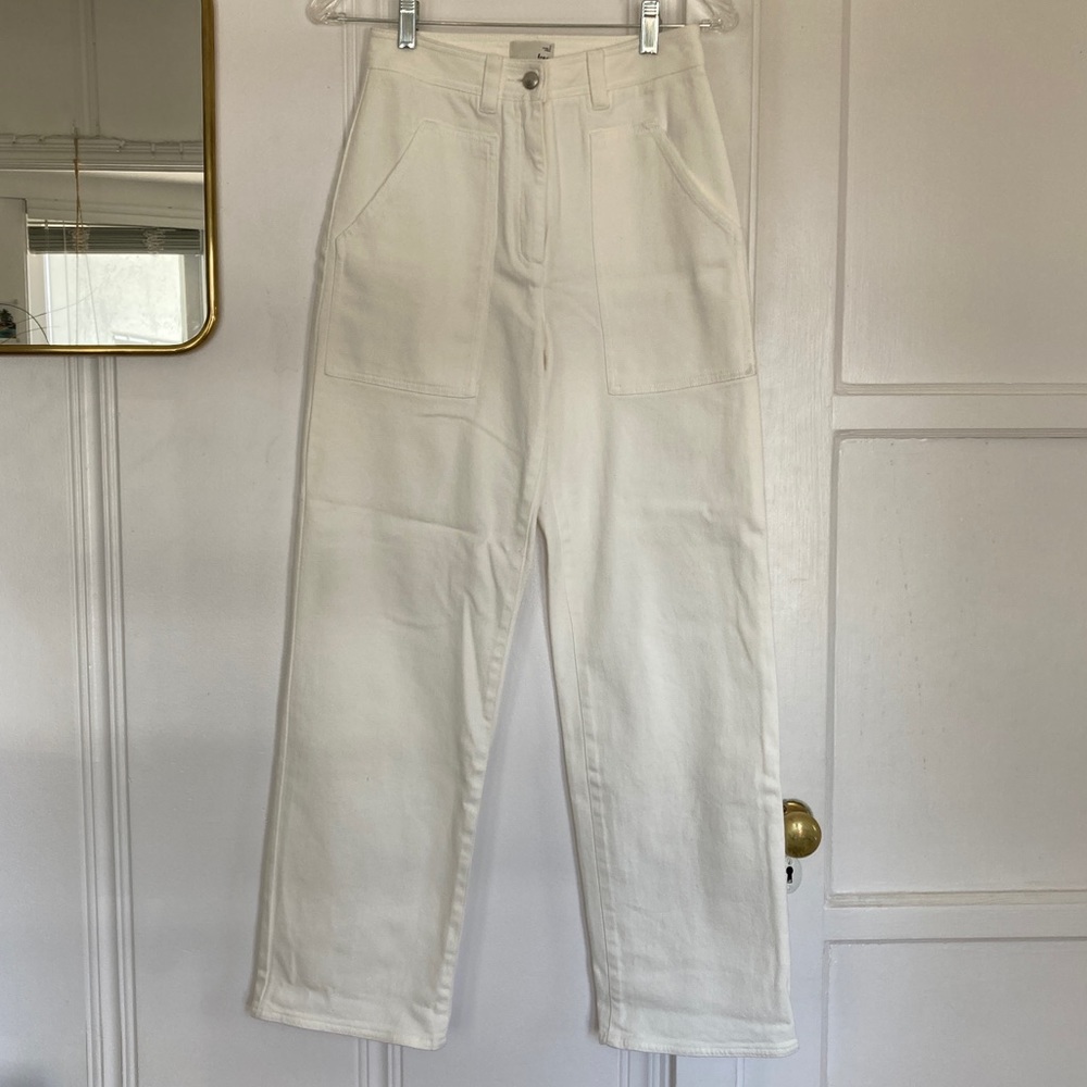 Aritzia Modern Utility Pant , White, 2